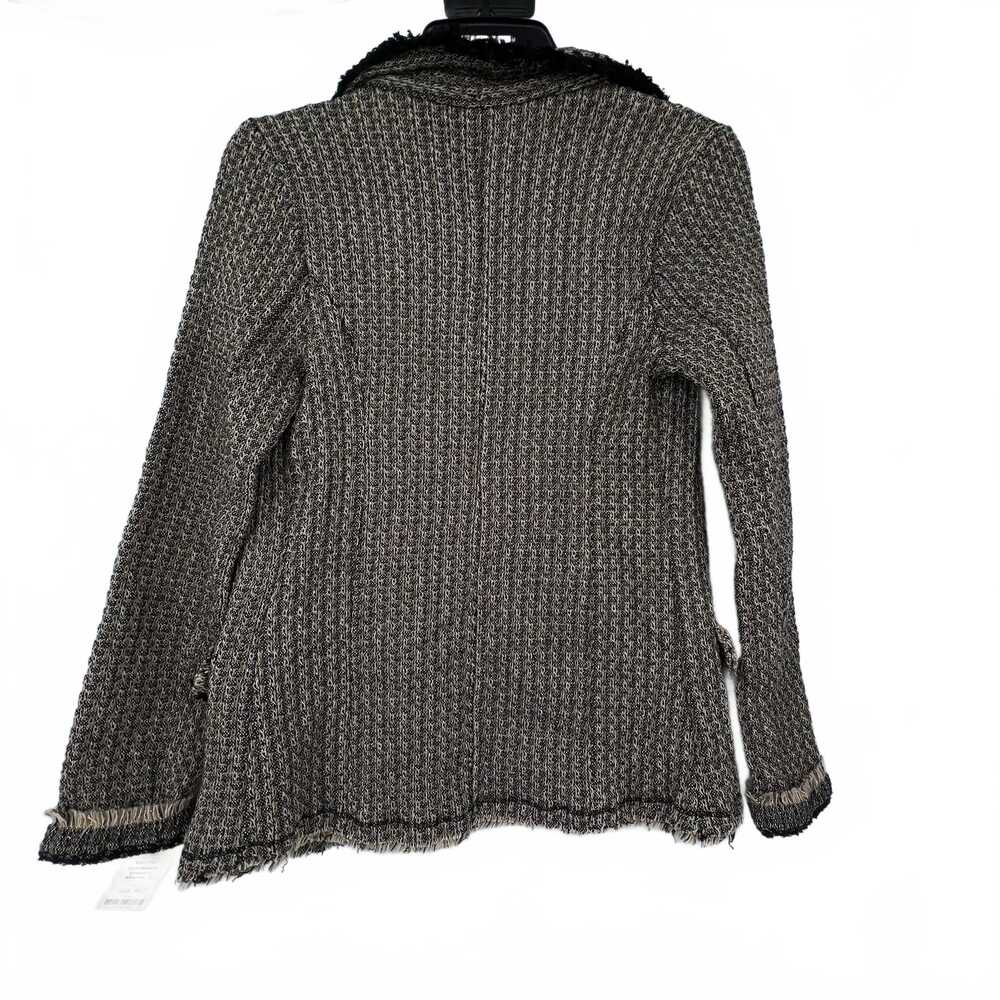 Venti6 Tan/Black Woven Blazer | Women’s Cotton-Poly Knit, Size S - Picture 2 of 5